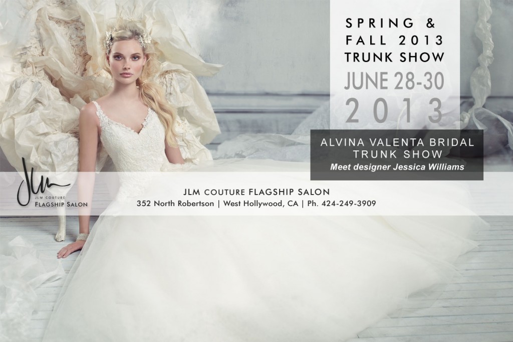 Alvina Valenta Spring and Fall 2013 trunk shows at JLM Couture Boutique in West Hollywood California