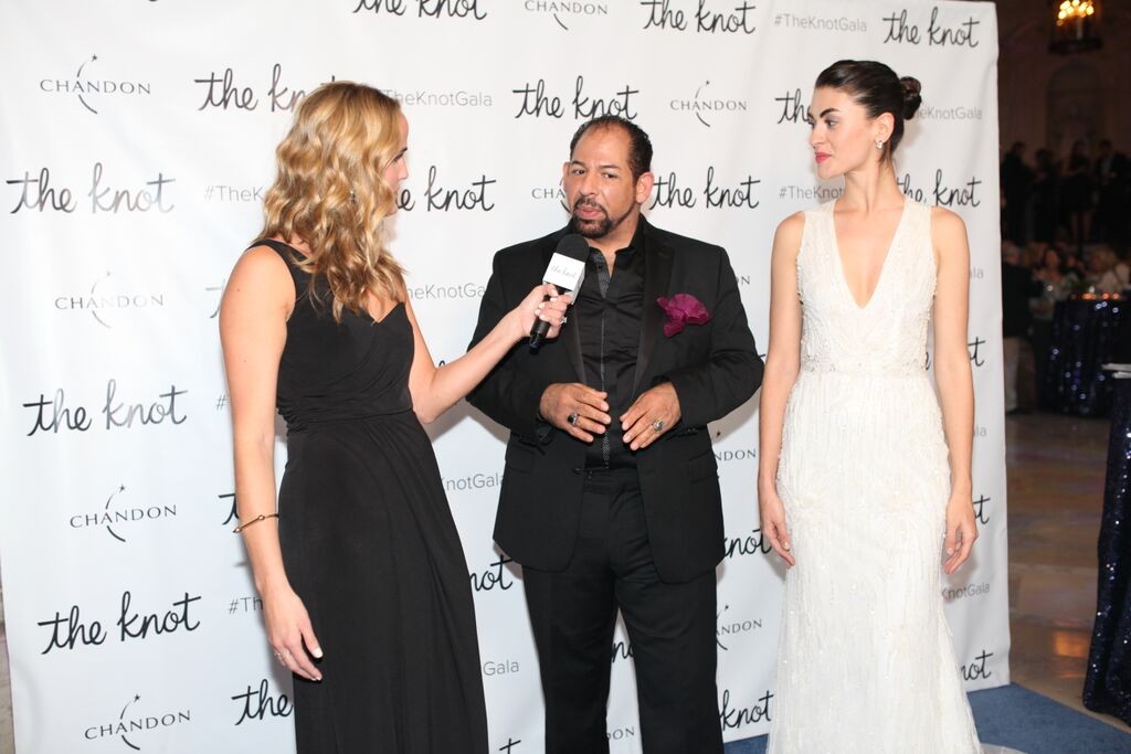 lazaro being interviewed at the knot