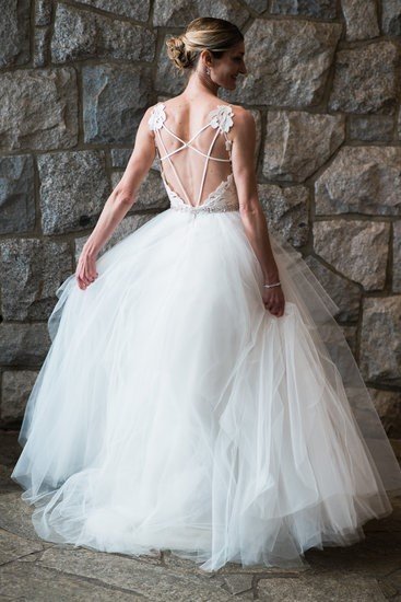 french bustle ball gown