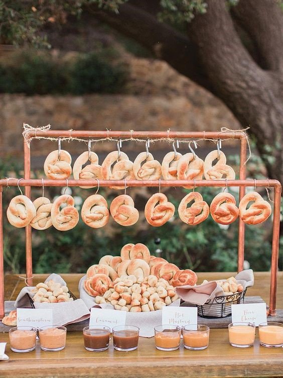 Pretzel Food Wall