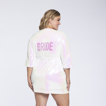 Athleisure Bride Sequin Robe