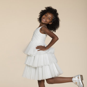 La Petite by Hayley Paige Style 52021 Dinah Flower Girl Dress