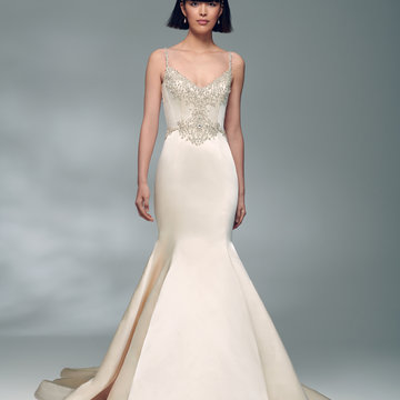 Lazaro Style Bardot 32201 Bridal Gown