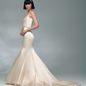 Lazaro Style Bardot 32201 Bridal Gown