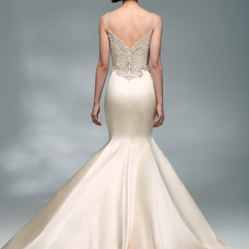 Lazaro Style Bardot 32201 Bridal Gown