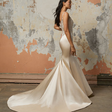 Lazaro Style Bardot 32201 Bridal Gown