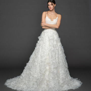 Lazaro Style 3950 Gardenia Bridal Gown