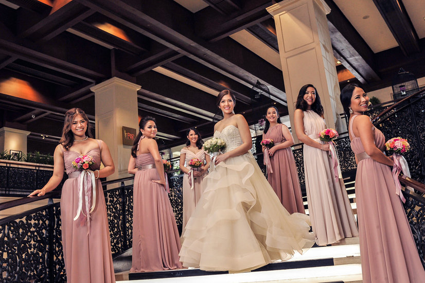 Bride with Bridesmaids