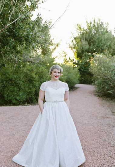 bride on the wedding day