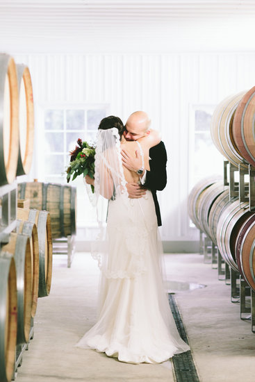 Bride and Groom Hug