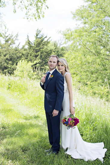 Bride and Groom on Wedding Day