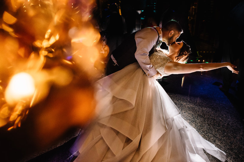 Bride and Groom dancing