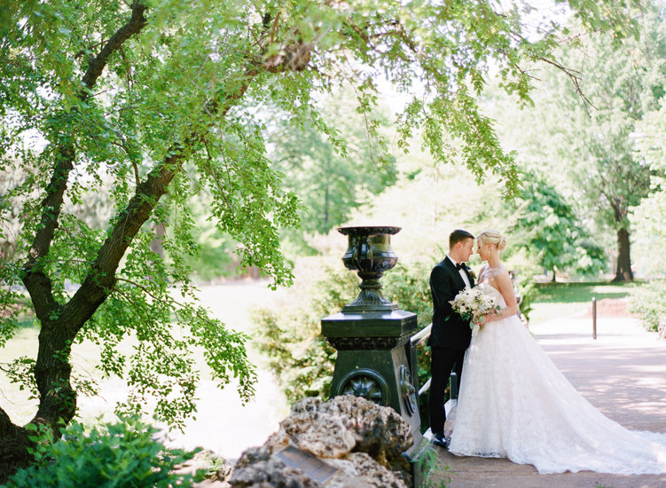 photo by Shelly Goodman Photography; Jim Hjelm by Hayley Paige gown