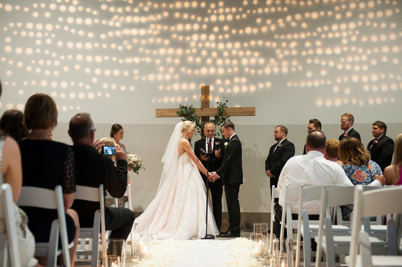 photo by Shelly Goodman Photography; Jim Hjelm by Hayley Paige gown