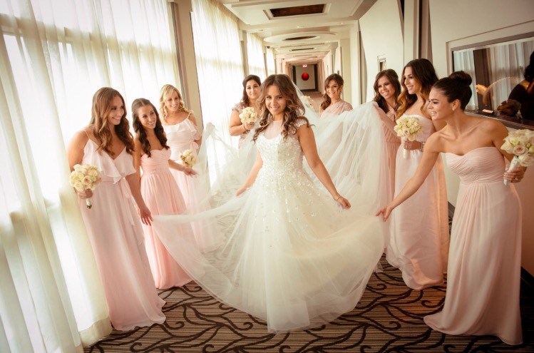 The Bridal Party Getting Ready