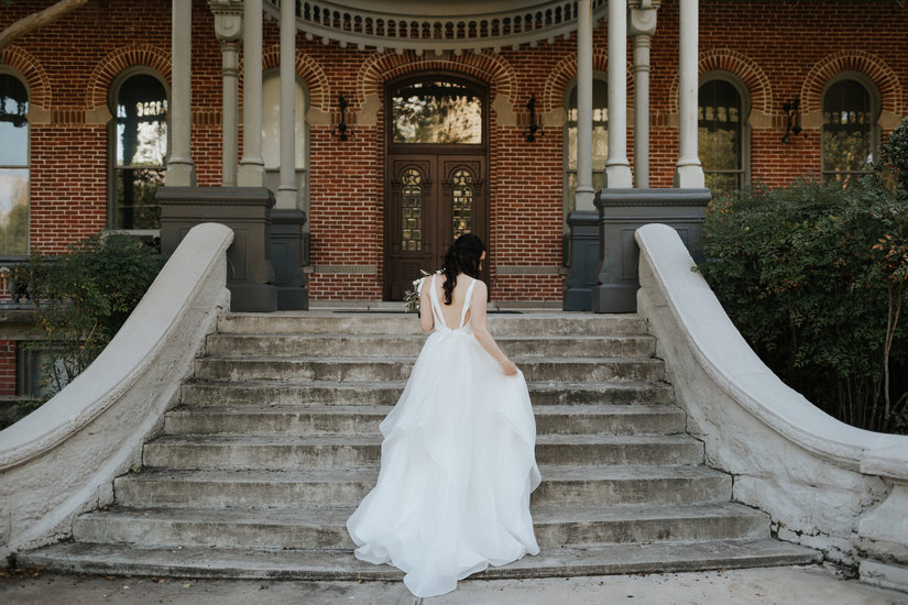 Hayley Paige Decklyn Solid Ivory Organza 