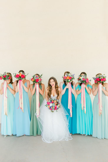 Hayley Paige. Bridesmaids. Bridal party. Pepper dress. 