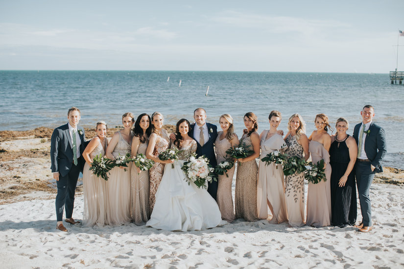 The wedding party! Heck with tradition, we had a grooms lady and a lot of brides gals! 