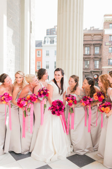 Champagne Bridesmaids 