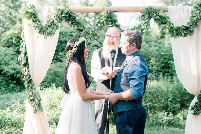 Simplistic Ceremony at The Slit Barn in Cambridge, ON