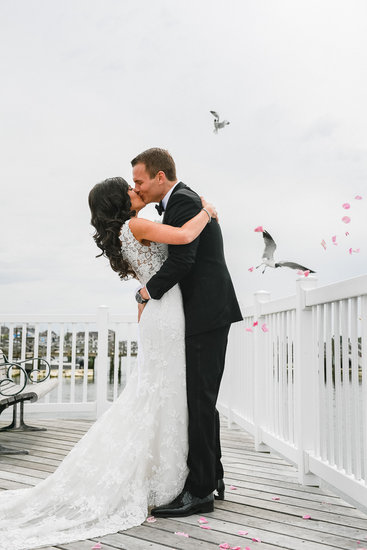 Lazaro Bridal Gown; New Jersey Wedding Photographers The Caffeinated Photographer