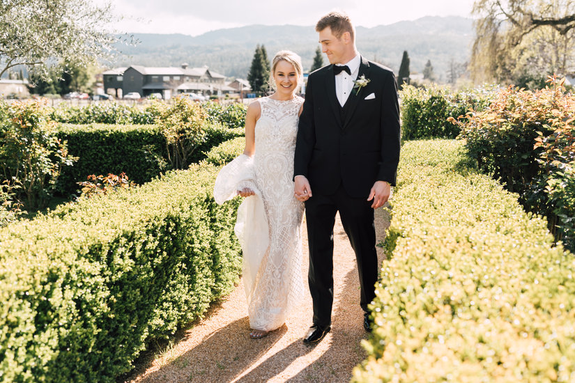 Bride & Groom V. Sattui Winery