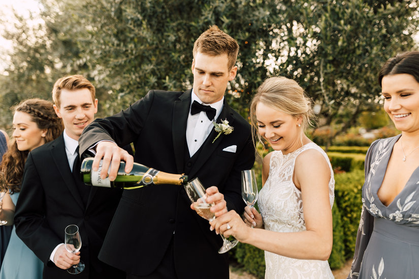 V Sattui Winery Wedding Toast