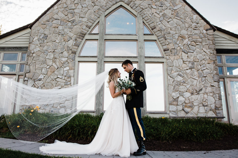 Paola Gown, Cliffs at Glassy Chapel, shot by Frankie Creel