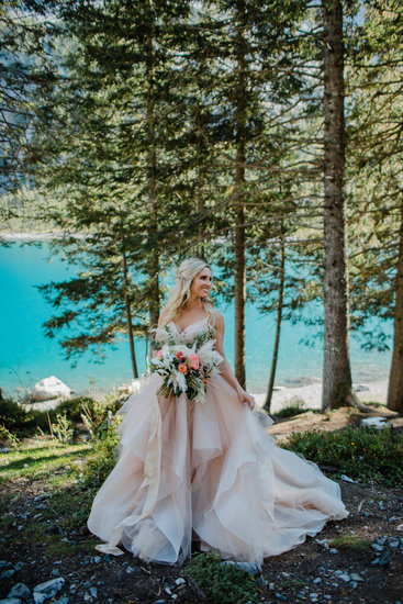 Bridal portrait, Swiss elopement