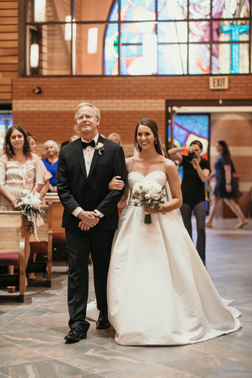 Walking down the aisle! 