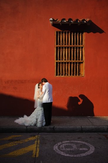 Bride and Groom Kiss