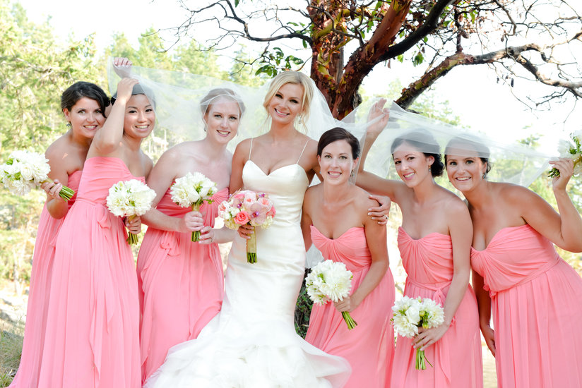 Bride with Bridesmaids