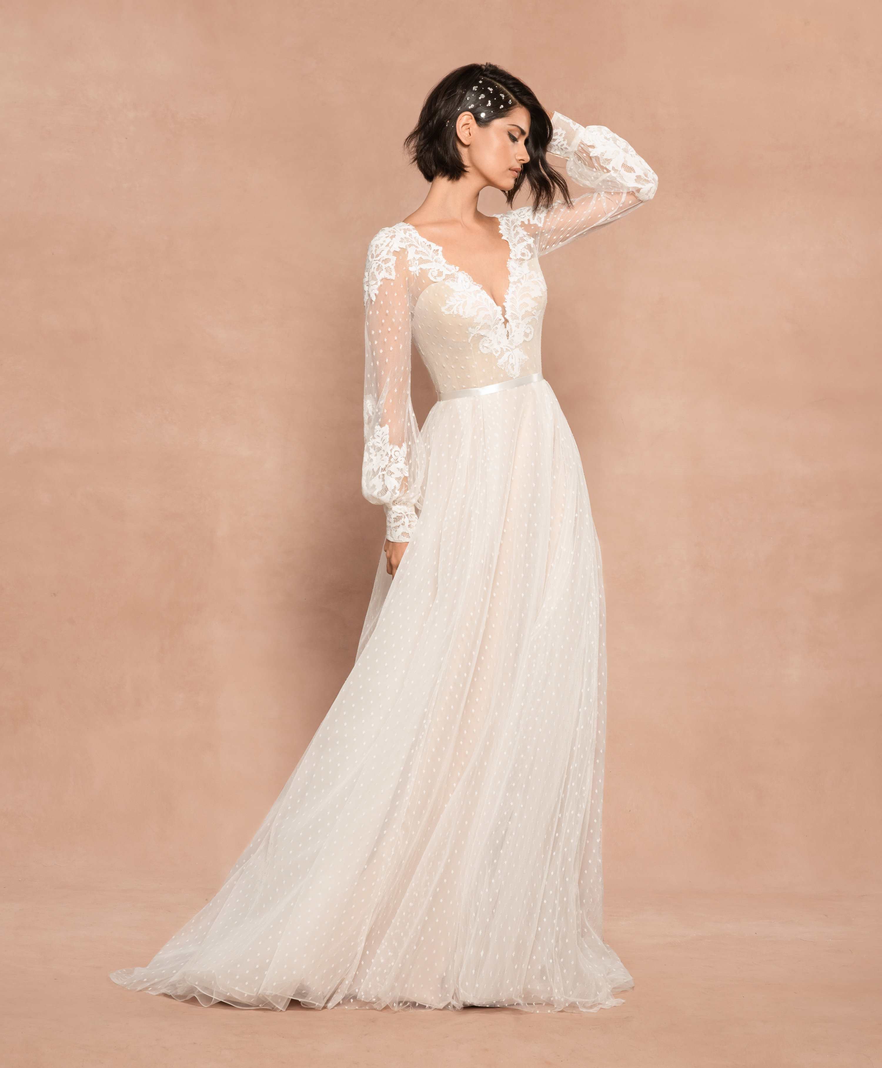 hayley paige lace wedding dress