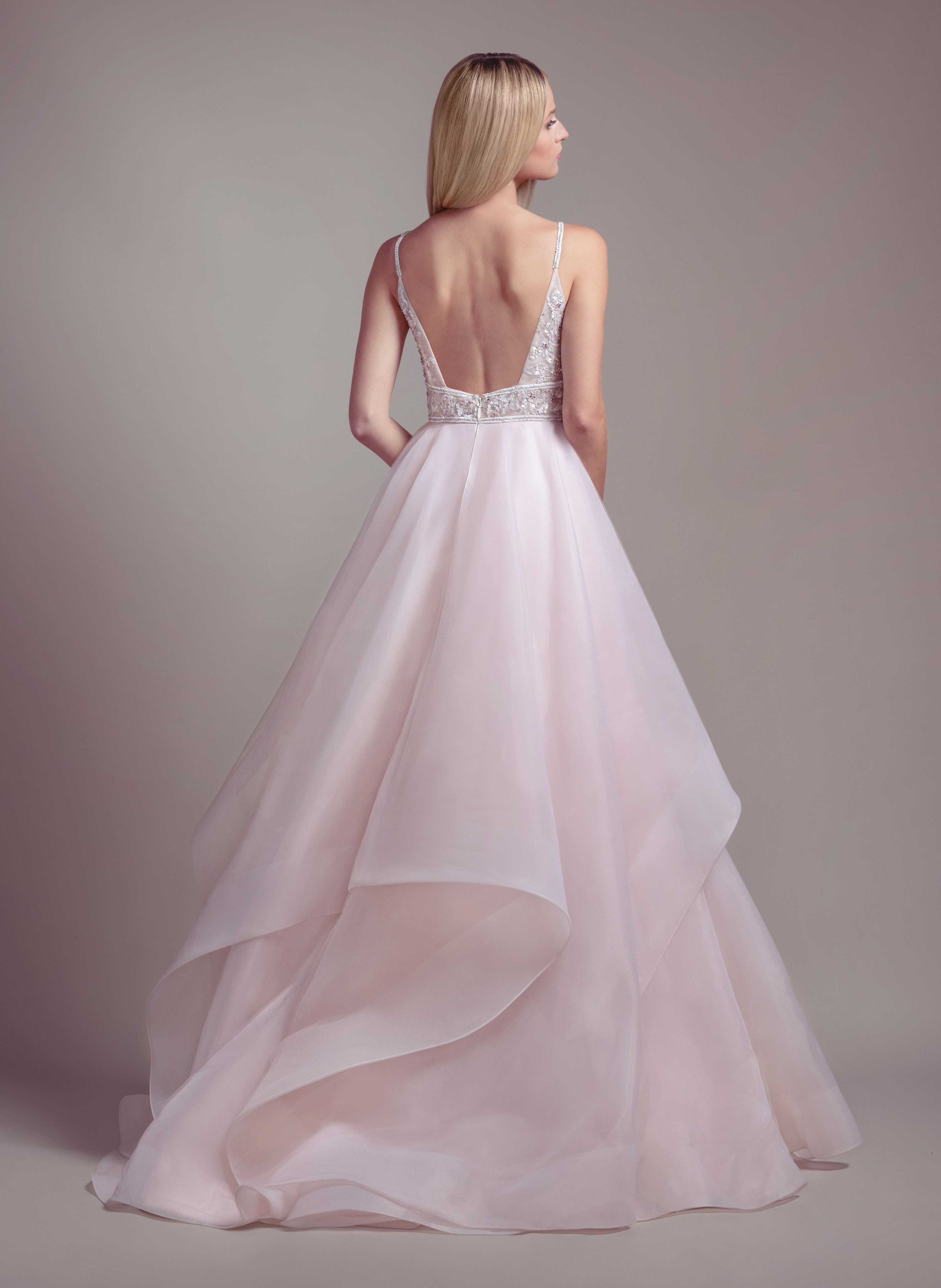 hayley paige blush bridesmaid dresses