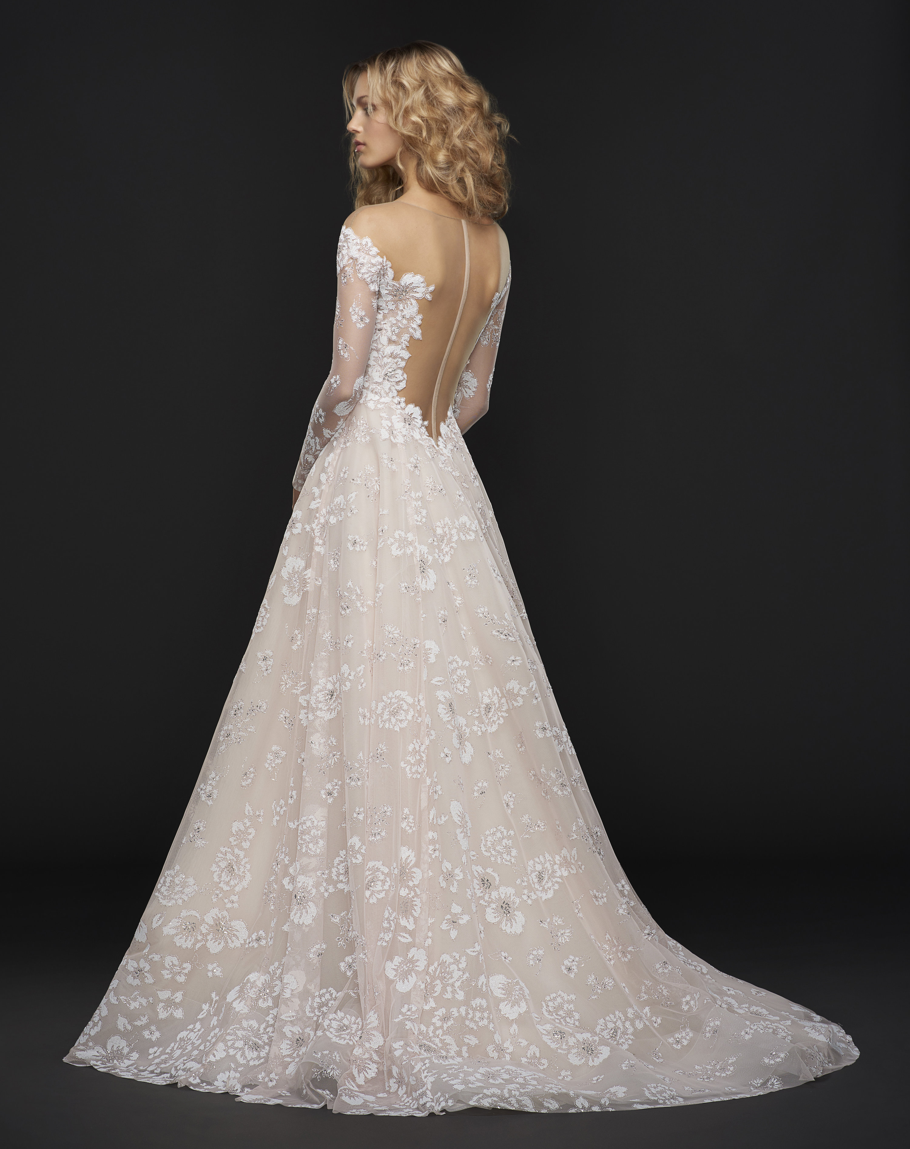 hayley paige long sleeve gown