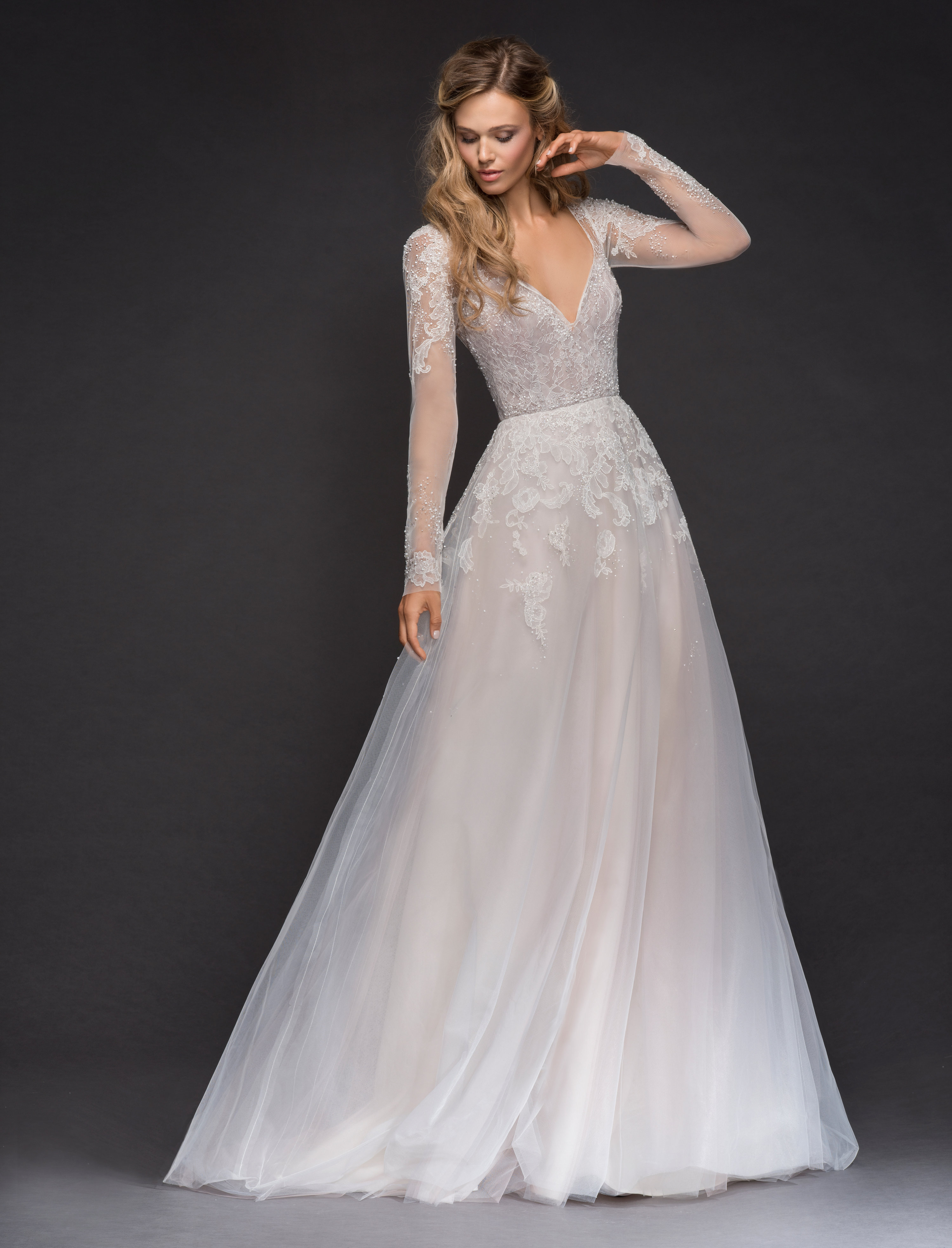 hayley paige lace wedding dress