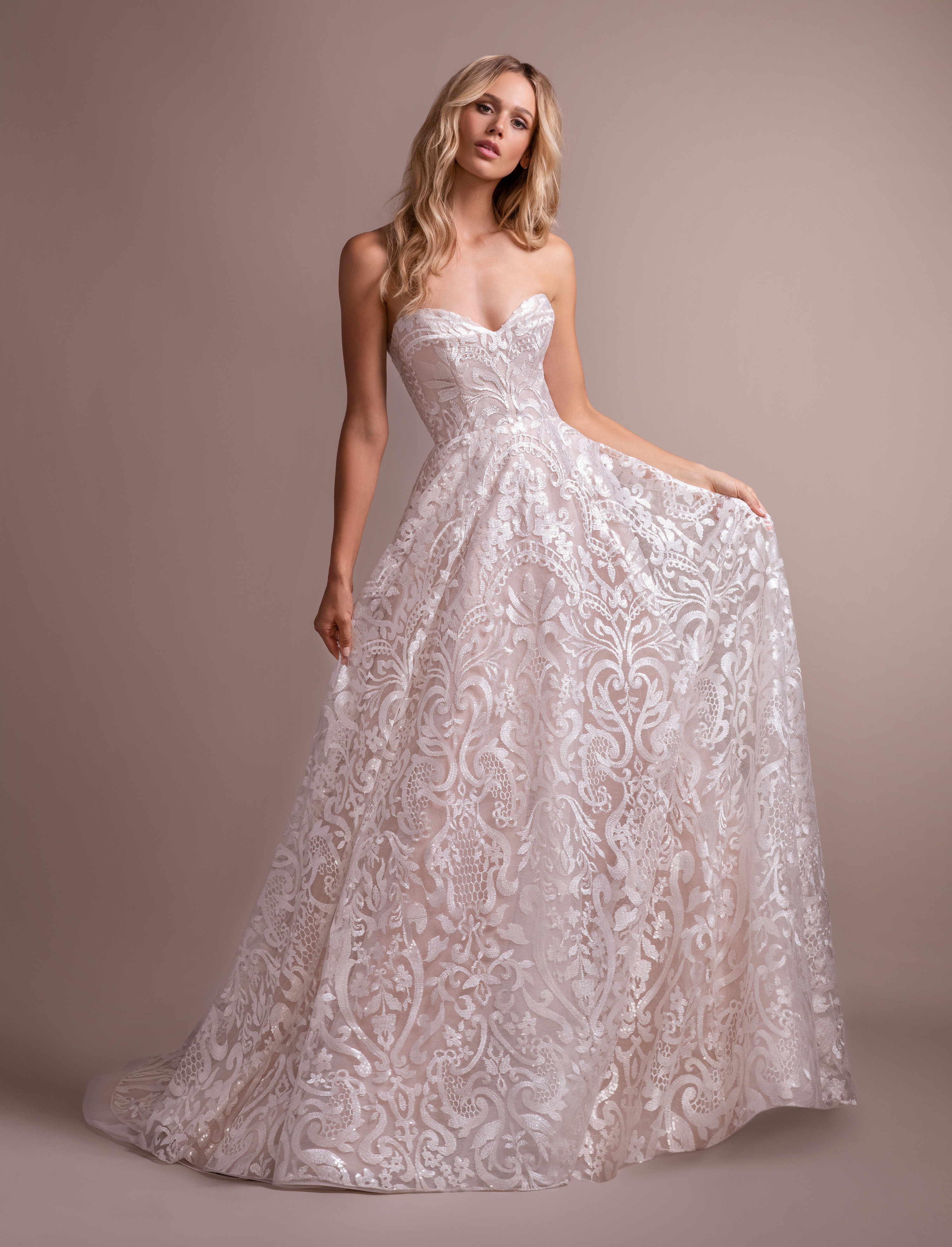 hayley paige off the shoulder wedding dress