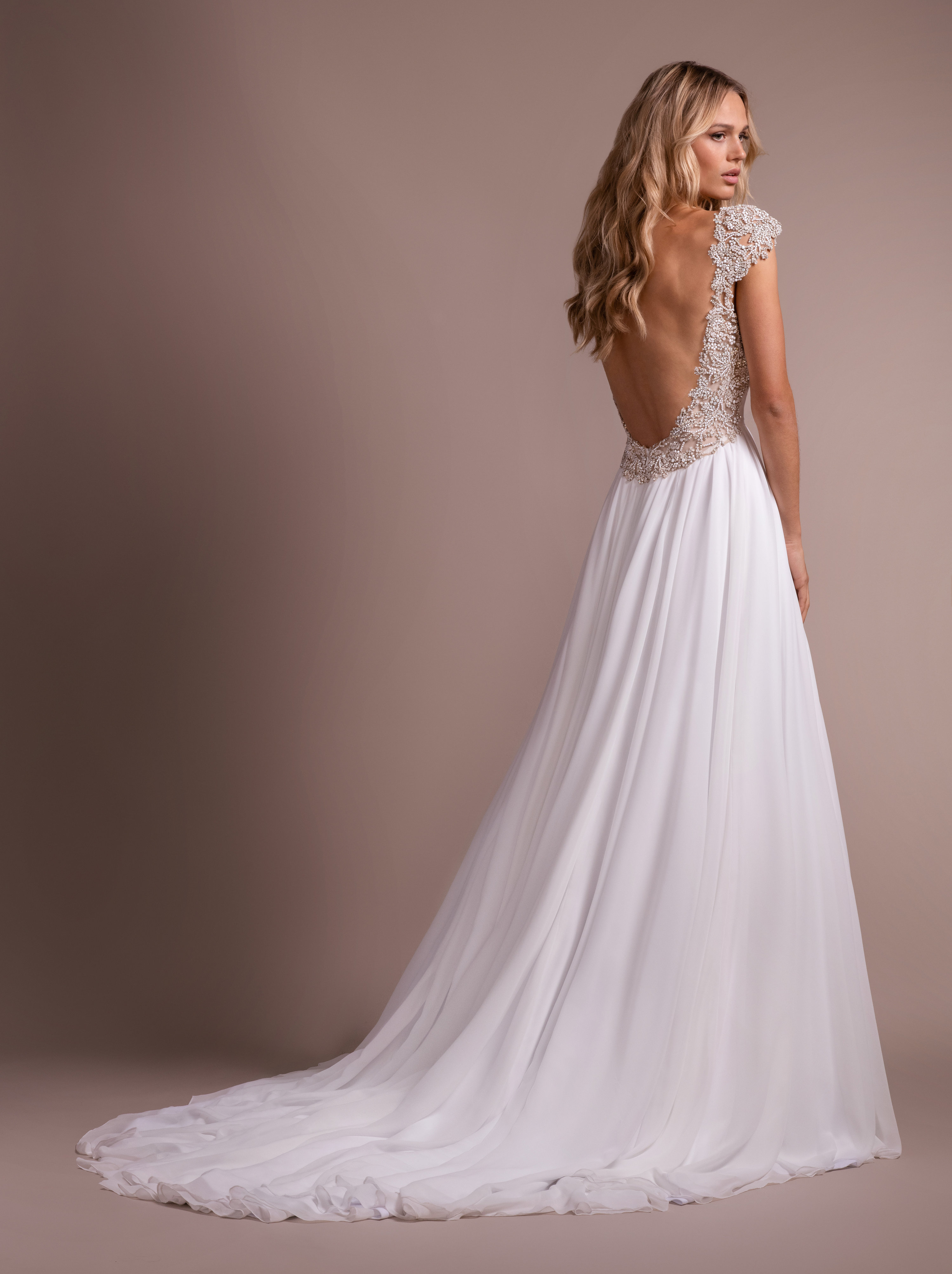 high neck gown design