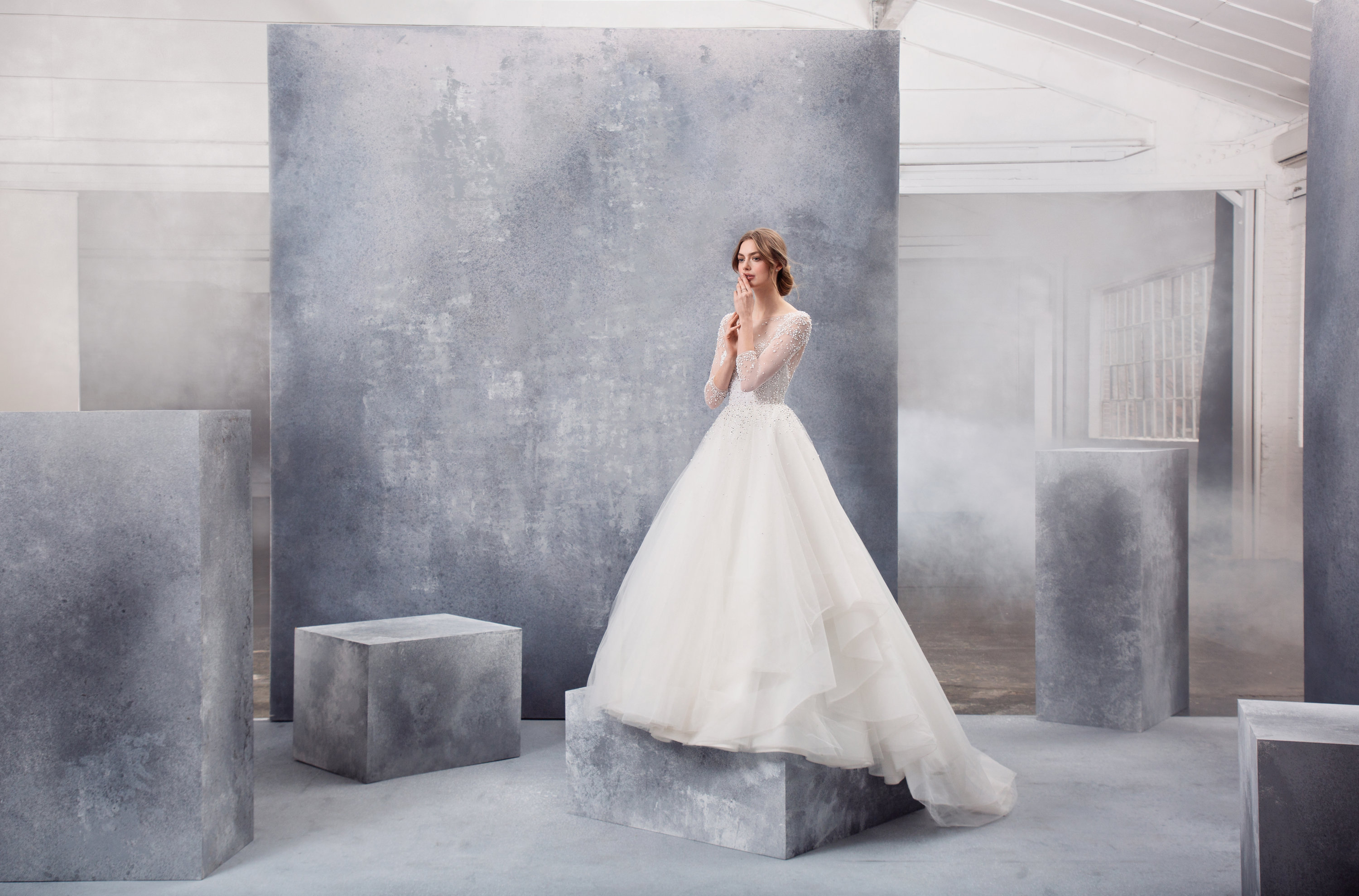 Square Neck Bridal Gowns - Alta Moda Bridal