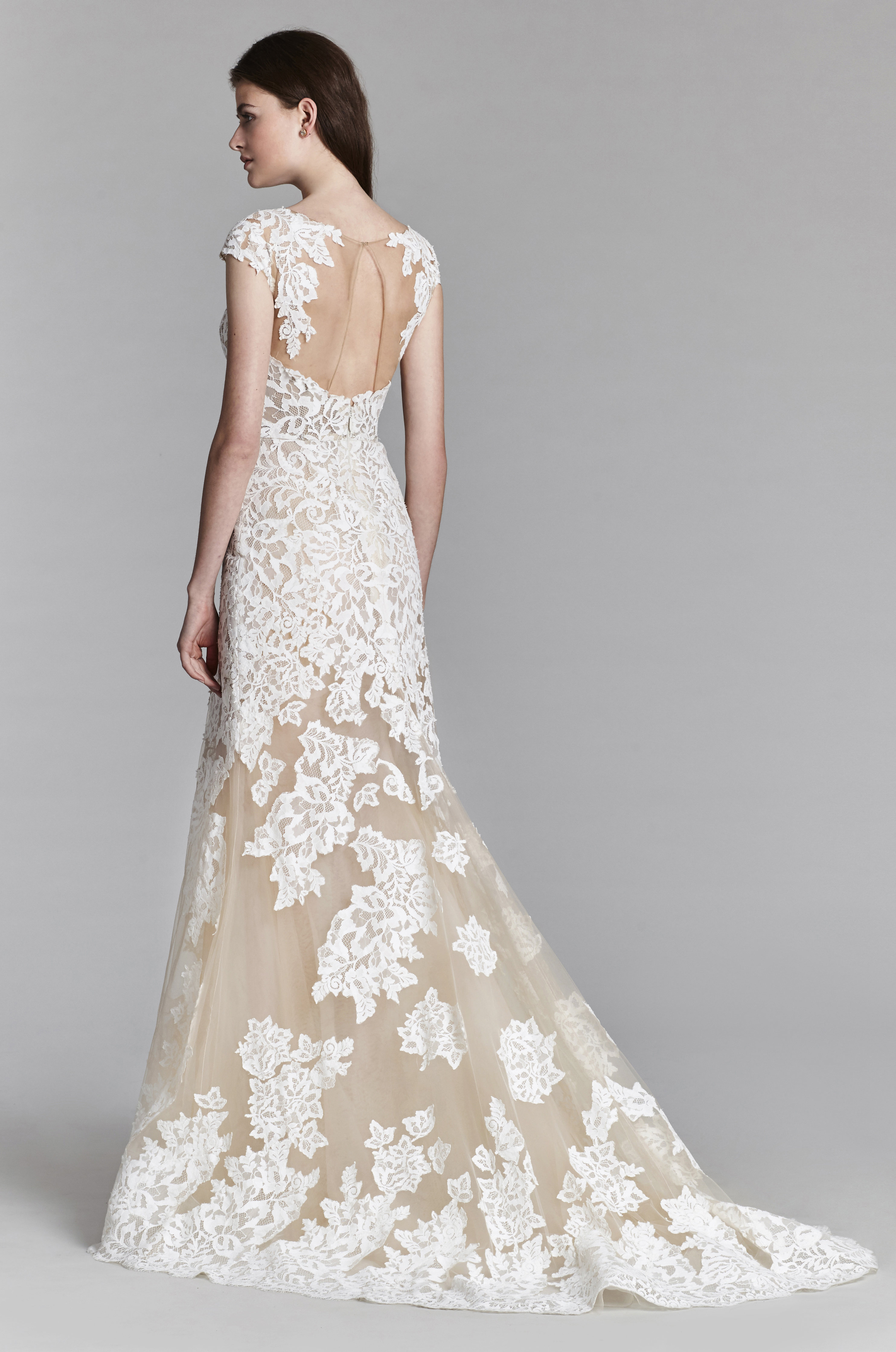 jim hjelm lace wedding dress