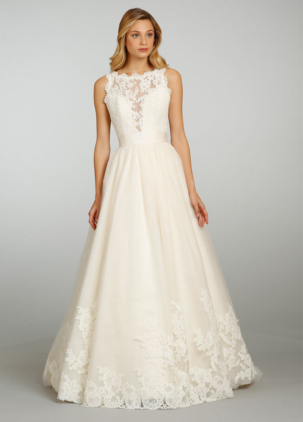 jim hjelm lace wedding dress