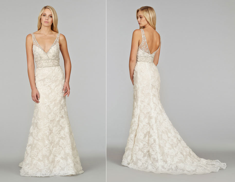 jim hjelm lace wedding dress