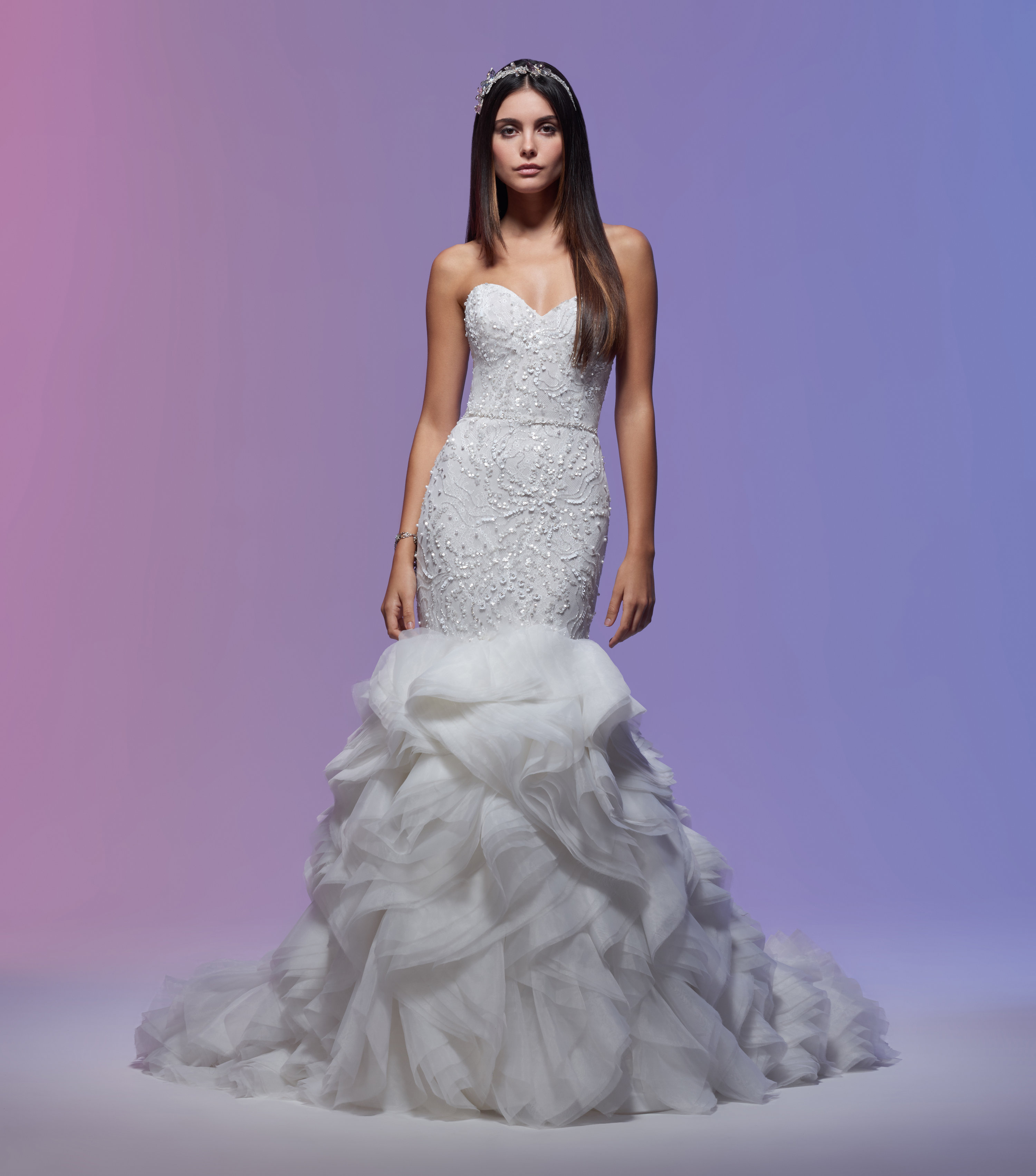 lazaro mermaid wedding dress
