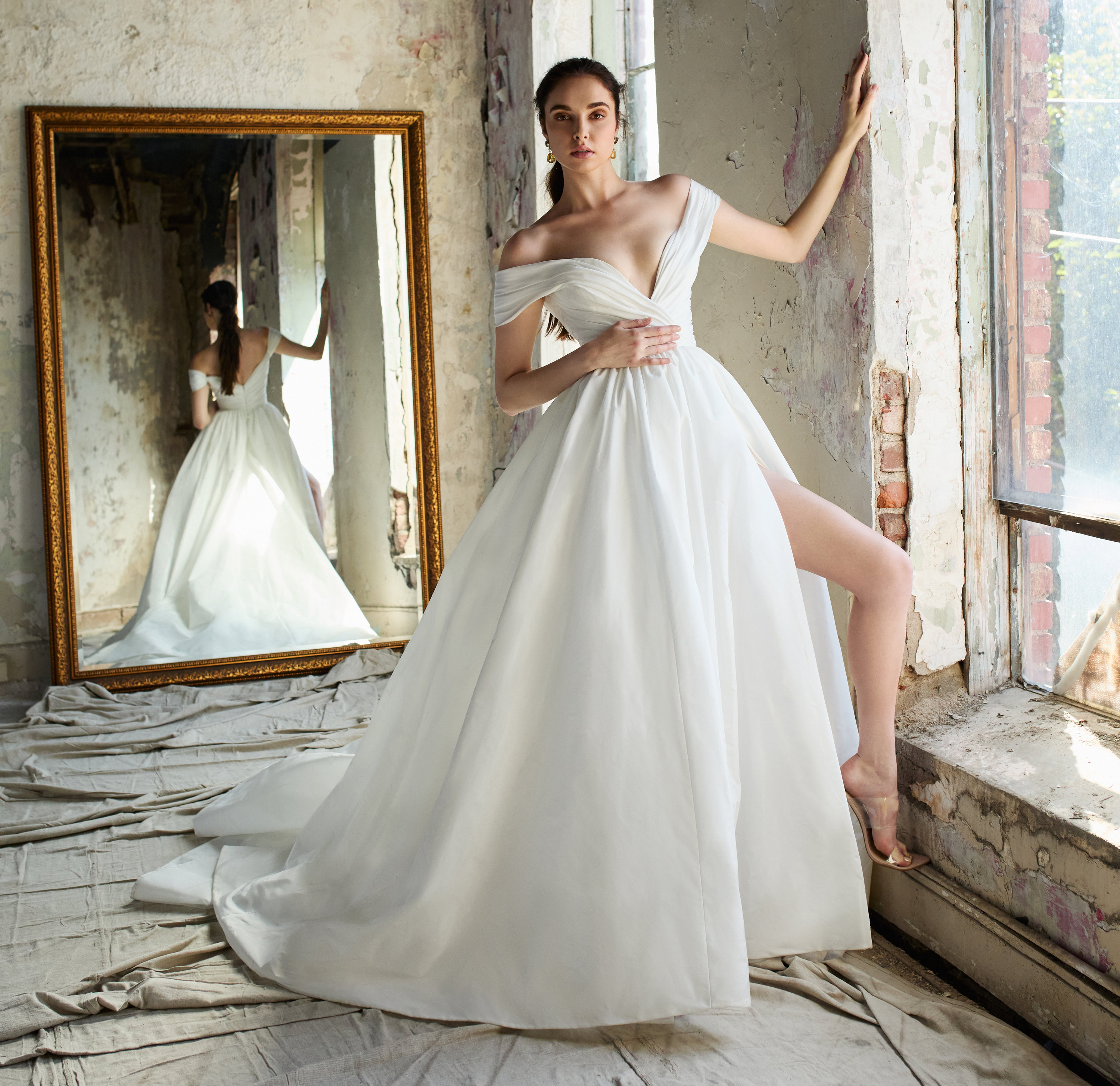 New Lazaro Wedding Dresses: Subtle Color That Will Have Your Guests Doing  Double-Takes All Night! | Glamour