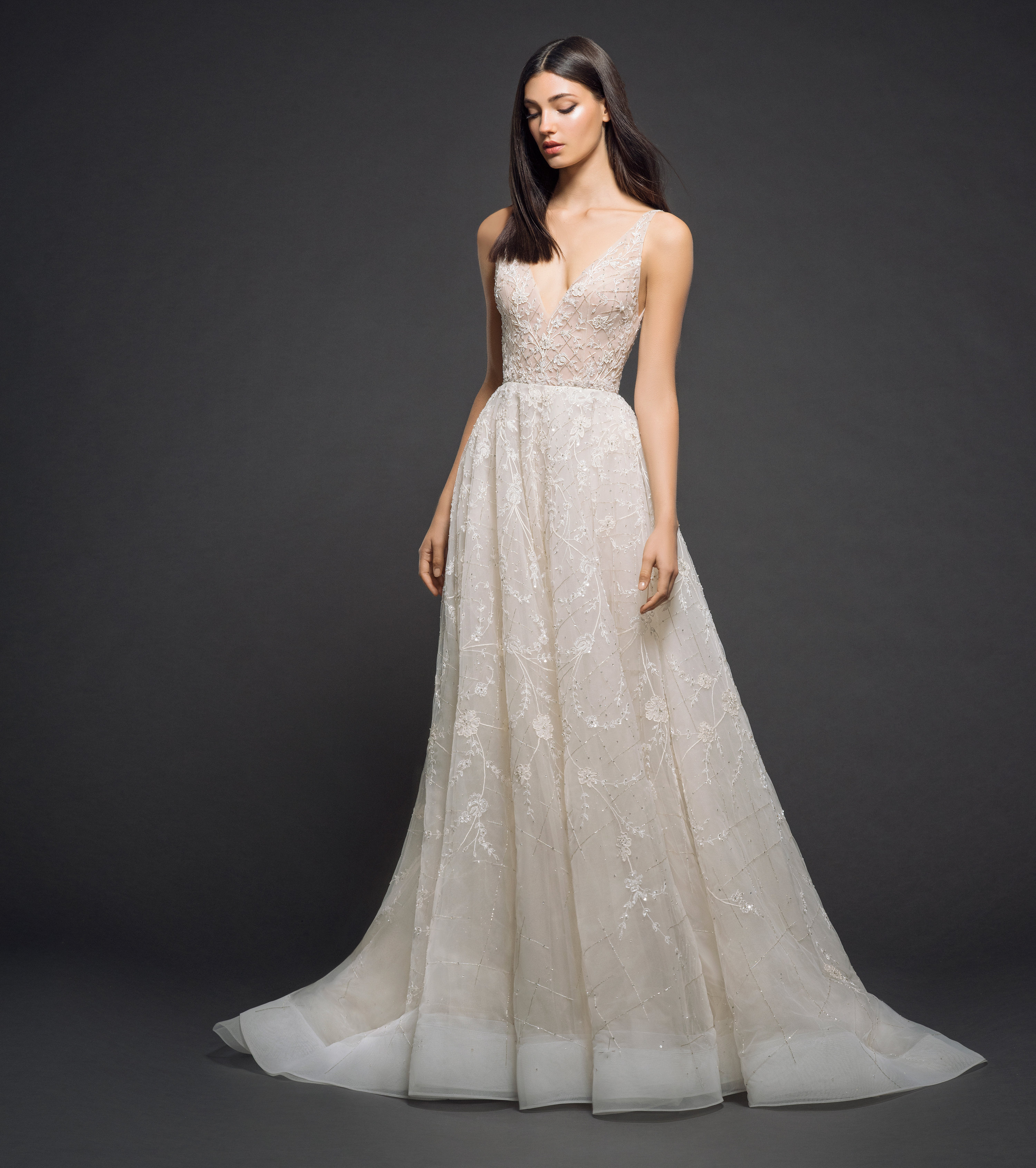 lazaro a line wedding dress