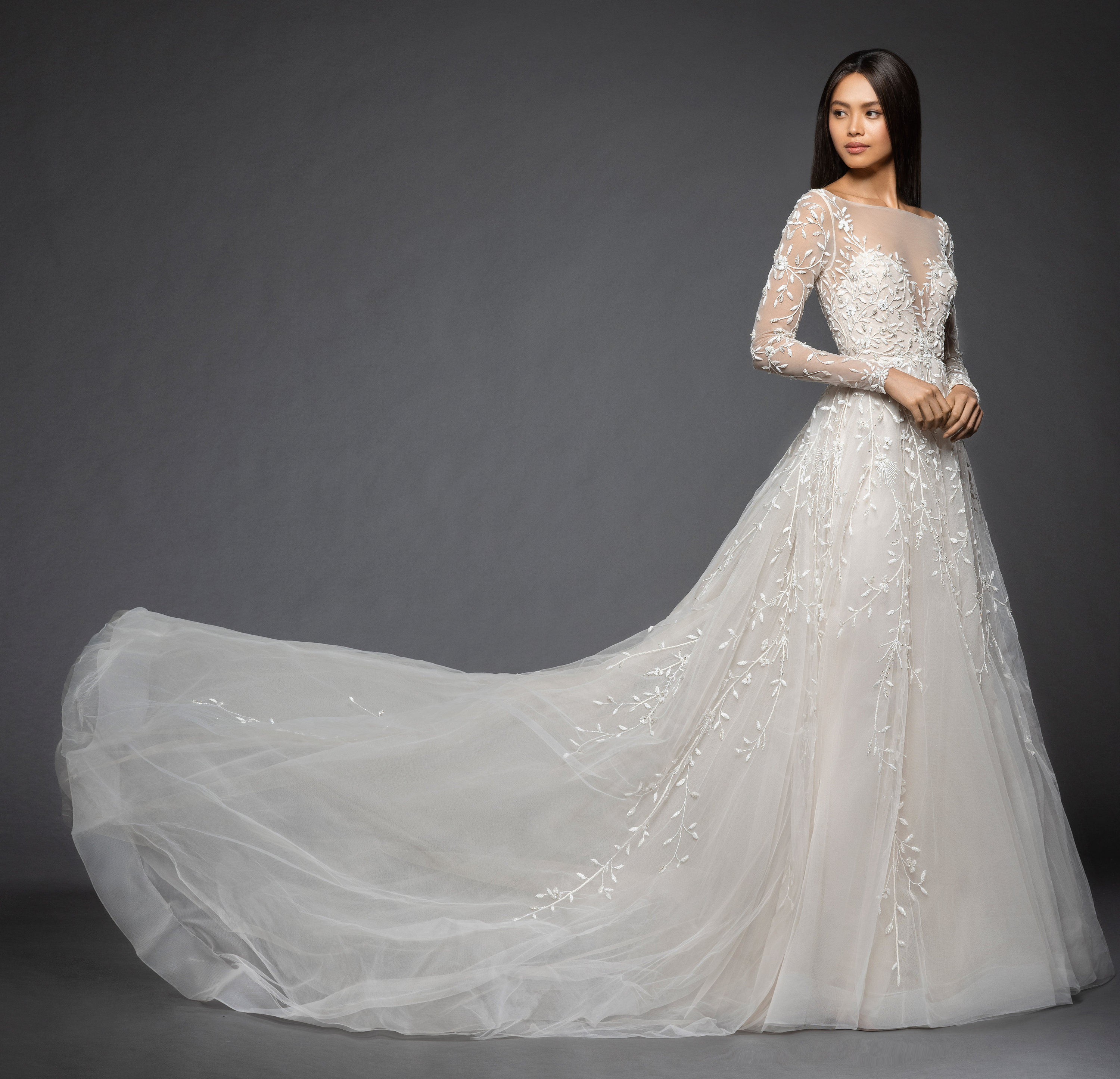 lazaro a line wedding dress