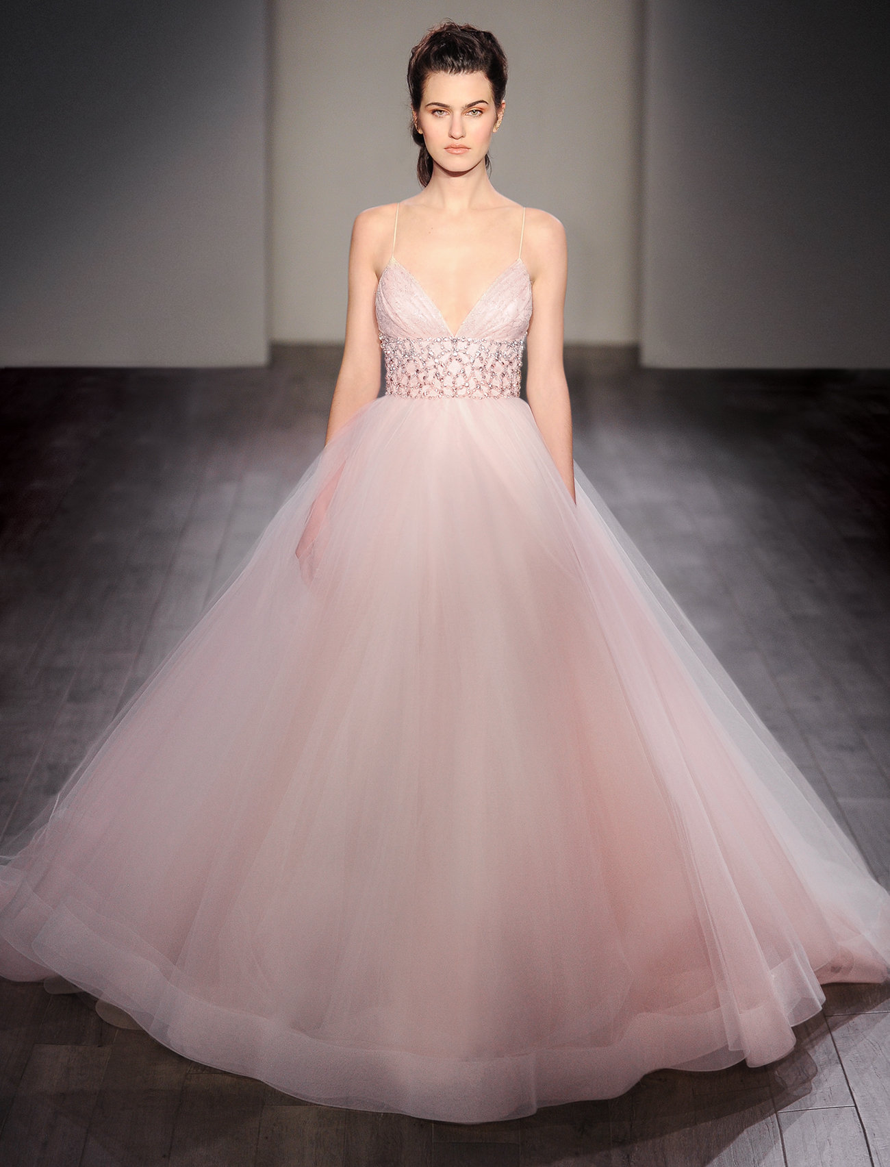 Lazaro Blush Ball Gown Wedding Dress Fashion Dresses