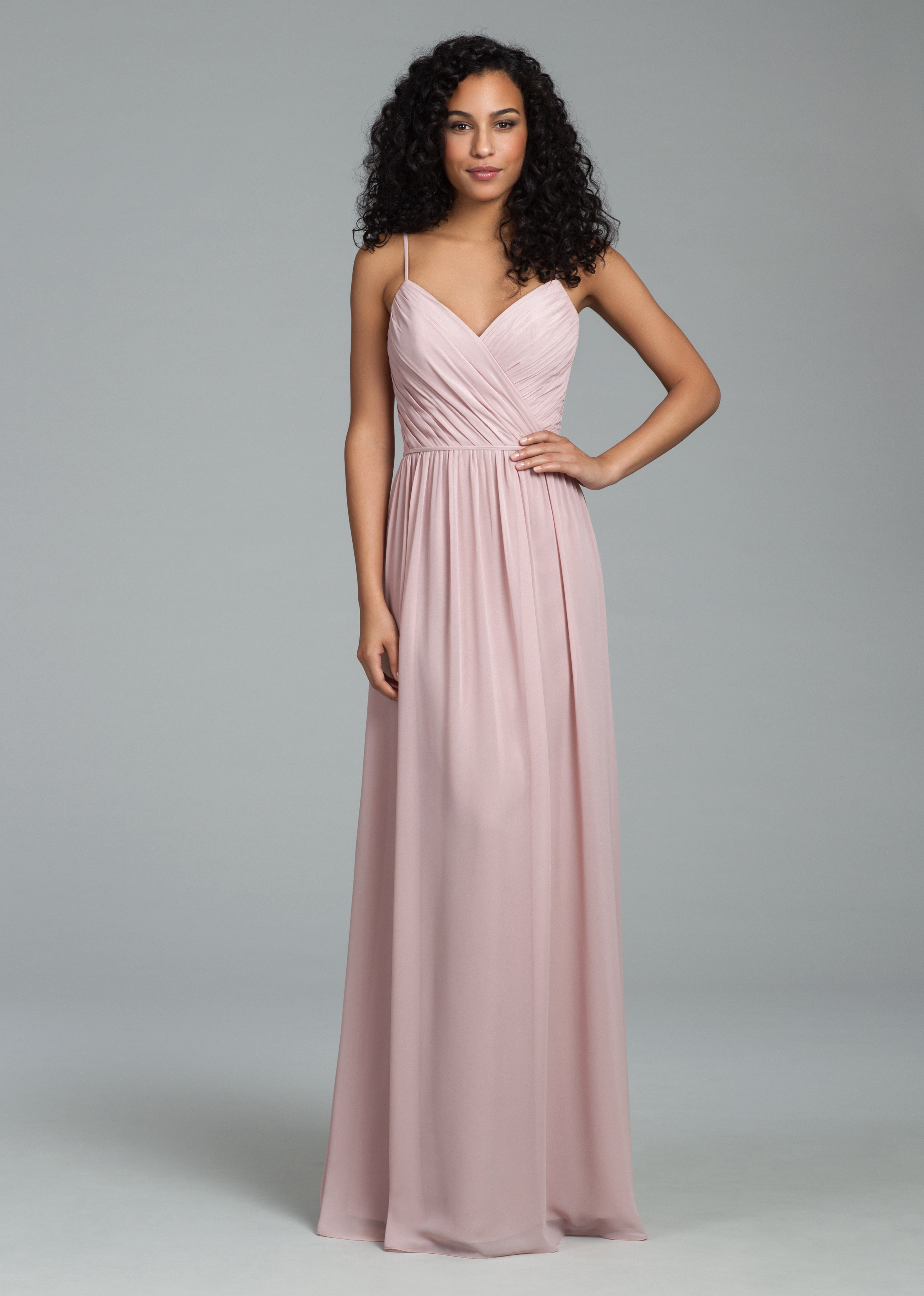 Details about  / Hayley Paige Occasions dusty rose bridesmaid gown Size 12