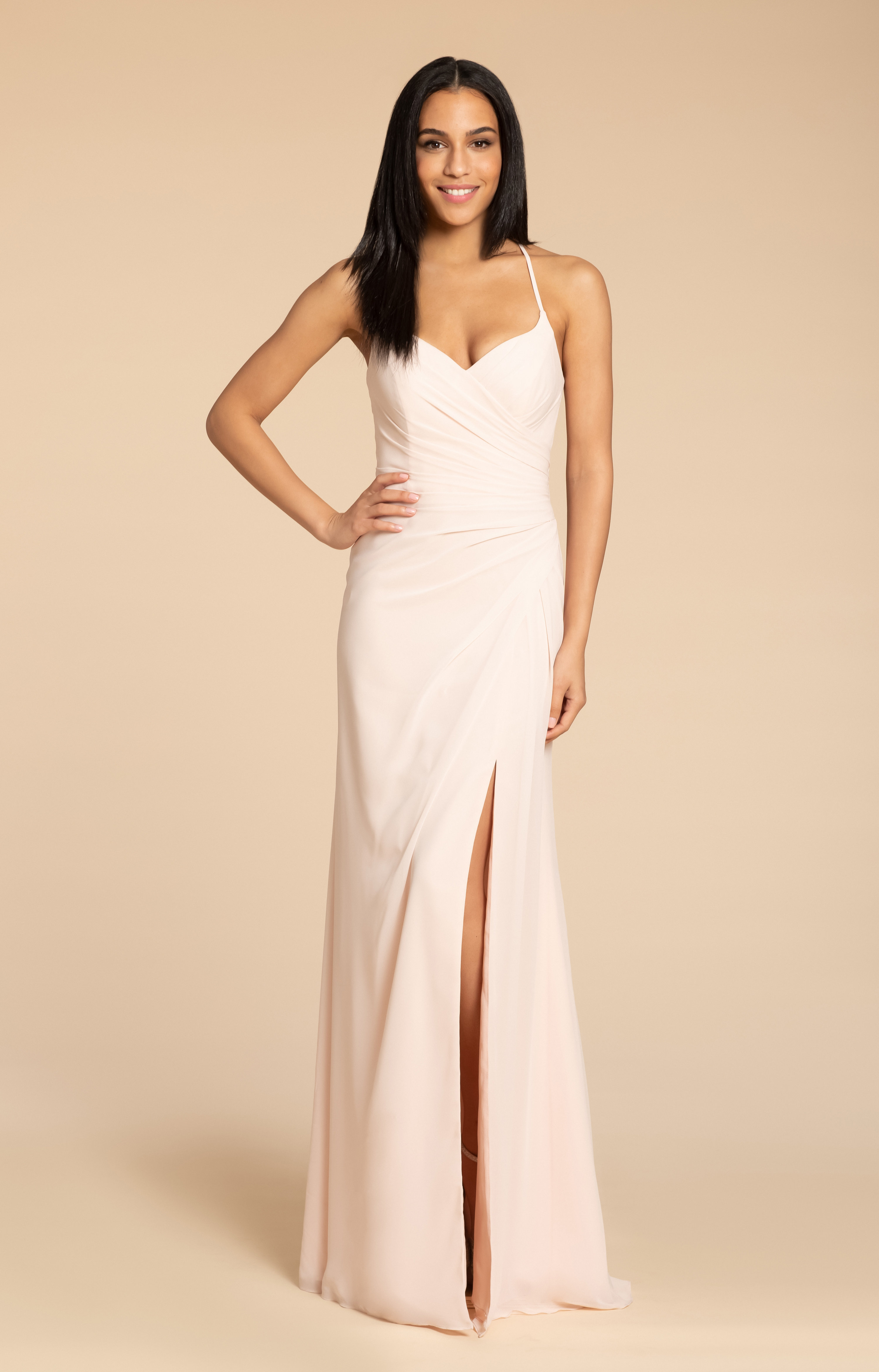 hayley paige chiffon bridesmaid dresses