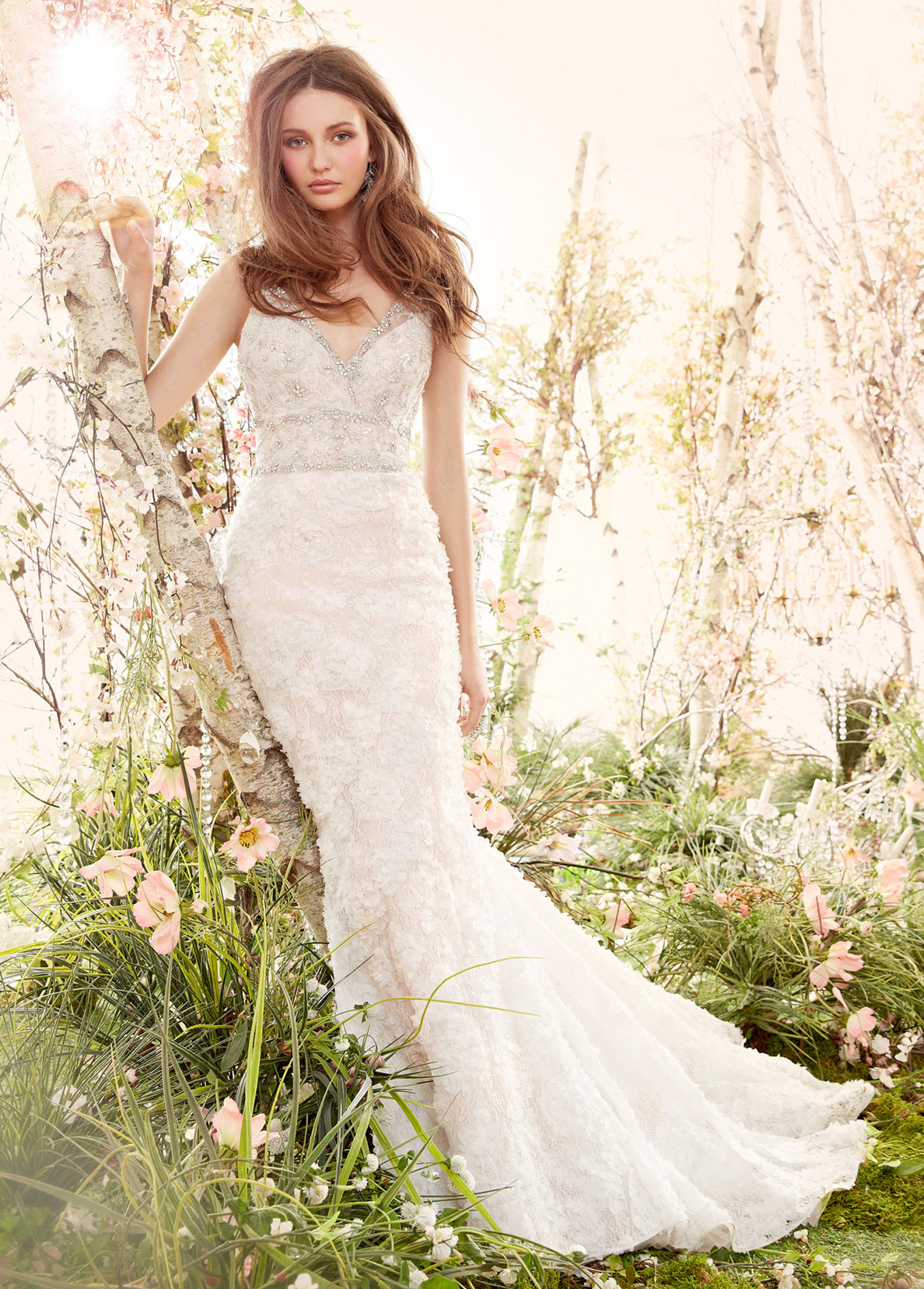 jim hjelm lace wedding dress